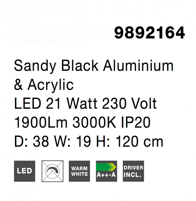 Lustra moderna inel LED Lavone Ø38 cm, stil minimalist, 9892164 - Novaluce [7]