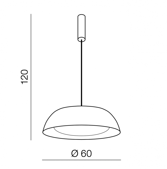 Lustra moderna LED Kenzie Ø 60 cm metal negru/cupru, design industrial, AZ 3148 - Azzardo [4]