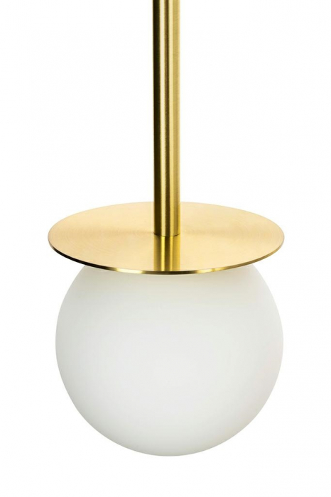 Lustra moderna pendule globuri albe cu auriu Arcadius Round 50x50 cm, design lux, 16 becuri, JD8006-16 - King [2]