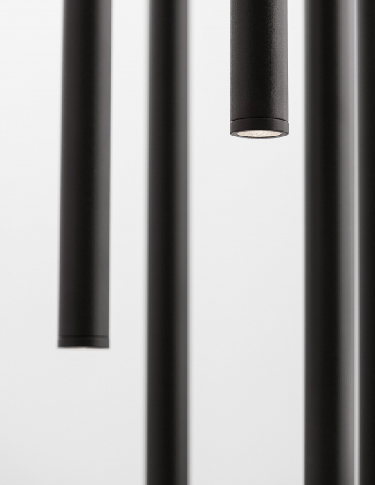 Lustra moderna rotunda cu 7 pendule LED suspendate Youri Ø40 cm alba/neagra, 9184023 - Novaluce [20]