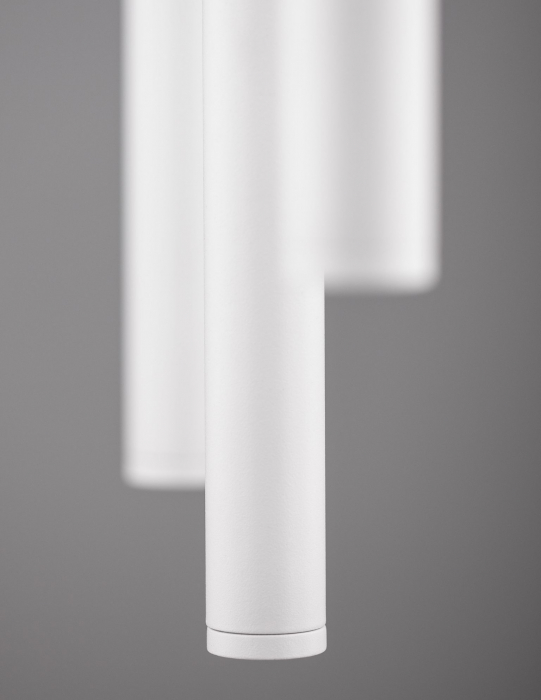 Lustra moderna rotunda cu 7 pendule LED suspendate Youri Ø40 cm alba/neagra, 9184023 - Novaluce [4]