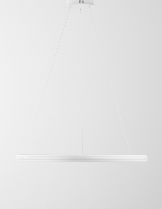 Lustra moderna rotunda dimabila LED Valens Ø74 cm, abajur cerc negru/alb, 9357064 - Novaluce [10]