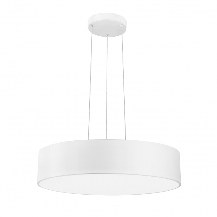 Lustra moderna rotunda LED alba/gri Gonca Ø60 cm, aluminiu & acril, 616803 - Novaluce [1]