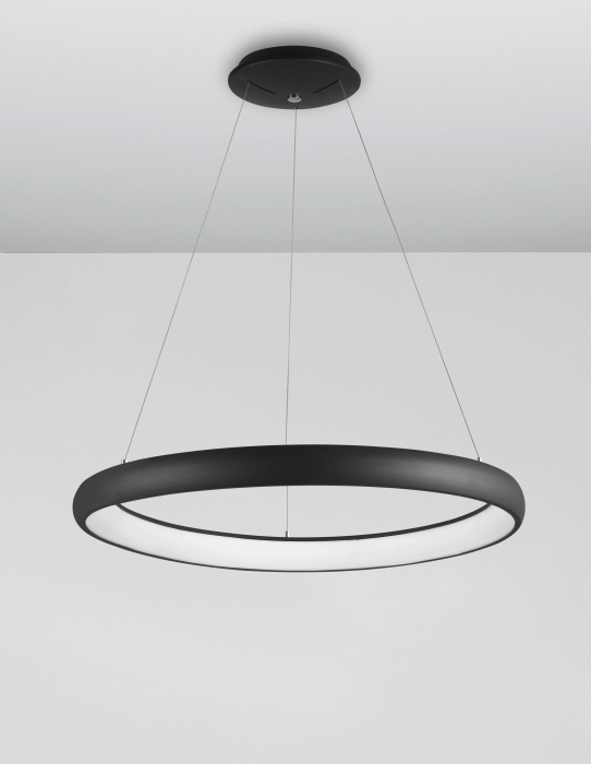 Lustra moderna rotunda LED dimabila Idalia diverse dimensiuni, neagra/gri/maro/alba, 8105620 - Novaluce [9]