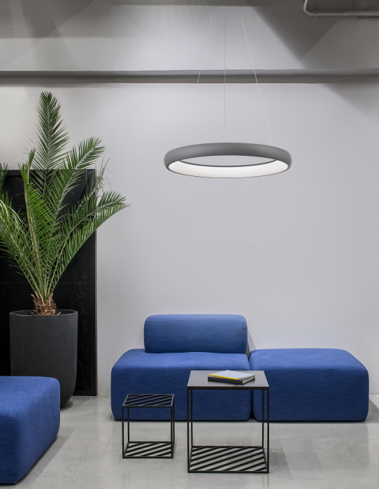 Lustra moderna rotunda LED dimabila Idalia diverse dimensiuni, neagra/gri/maro/alba, 8105620 - Novaluce [31]