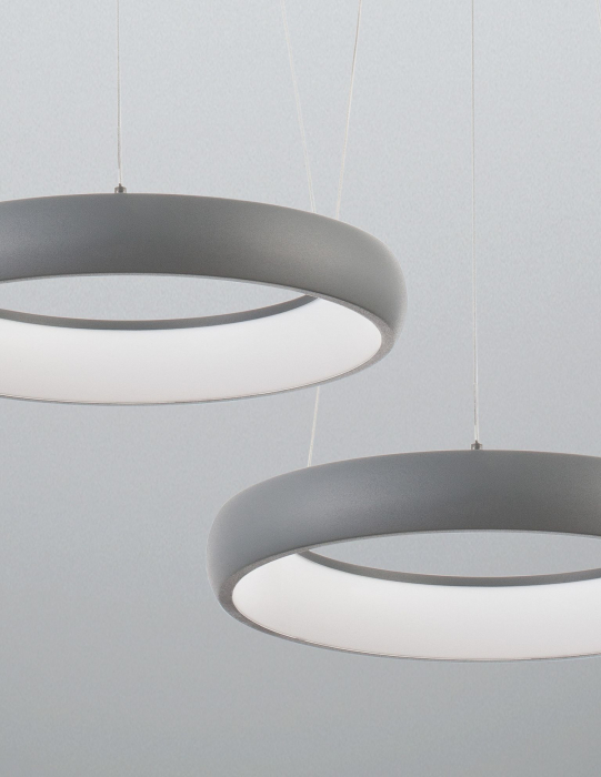 Lustra moderna rotunda LED dimabila Idalia diverse dimensiuni, neagra/gri/maro/alba, 8105620 - Novaluce [25]