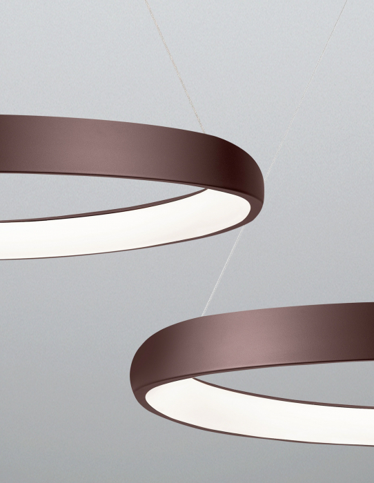 Lustra moderna rotunda LED dimabila Idalia diverse dimensiuni, neagra/gri/maro/alba, 8105620 - Novaluce [36]