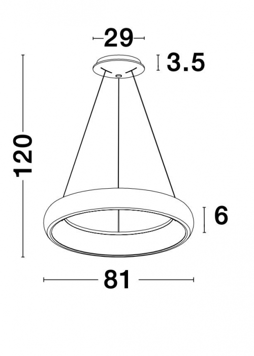 Lustra moderna rotunda LED dimabila Idalia diverse dimensiuni, neagra/gri/maro/alba, 8105620 - Novaluce [20]