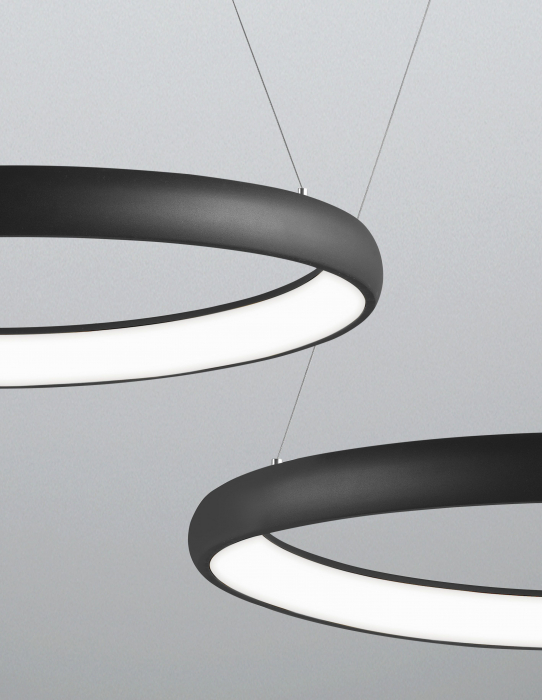 Lustra moderna rotunda LED dimabila Idalia diverse dimensiuni, neagra/gri/maro/alba, 8105620 - Novaluce [18]