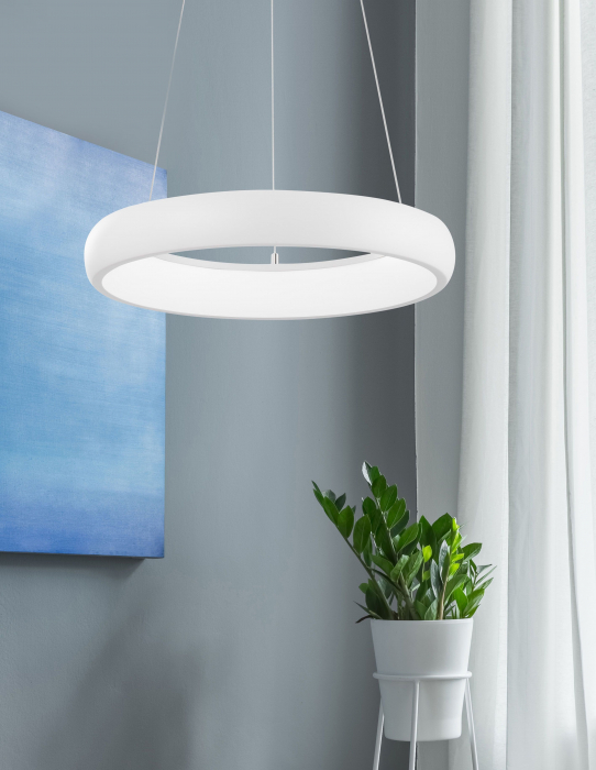 Lustra moderna rotunda LED dimabila Idalia diverse dimensiuni, neagra/gri/maro/alba, 8105620 - Novaluce [43]