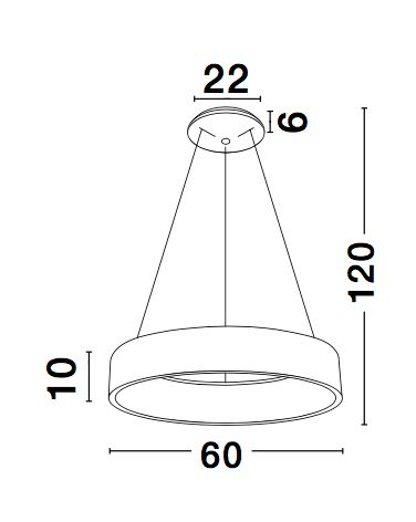 Lustra moderna rotunda LED Rondo Full Ø60 cm, metal maro/gri/negru/alb, 6167206 - Novaluce [5]