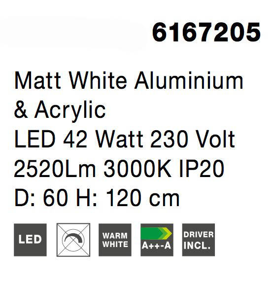 Lustra moderna rotunda LED Rondo Full Ø60 cm, metal maro/gri/negru/alb, 6167206 - Novaluce [12]