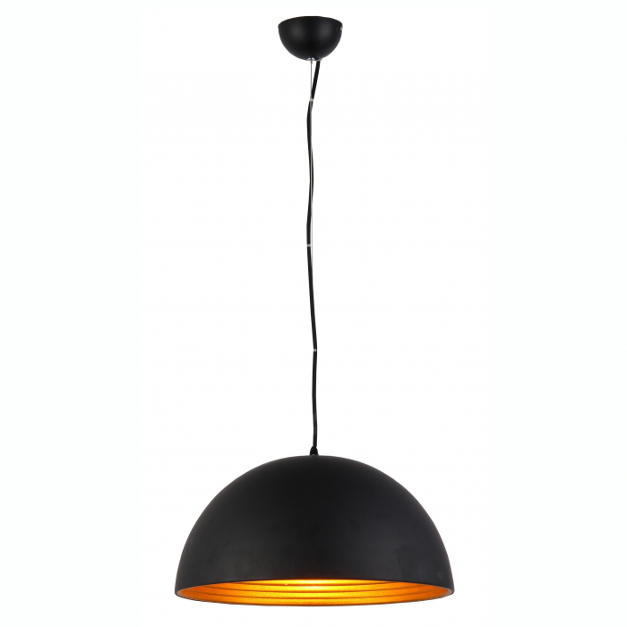 Lustra moderna rotunda metal Kissmet Ø 18/40/50 cm, negru/alb cu auriu, crom, AZ 1395 - Azzardo [6]