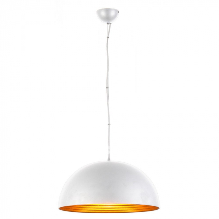 Lustra moderna rotunda metal Kissmet Ø 18/40/50 cm, negru/alb cu auriu, crom, AZ 1395 - Azzardo [8]