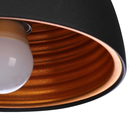 Lustra moderna rotunda metal Kissmet Ø 18/40/50 cm, negru/alb cu auriu, crom, AZ 1395 - Azzardo [9]