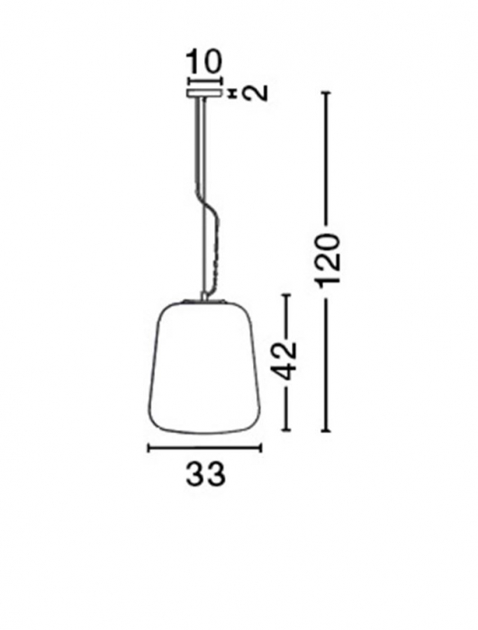 Lustra moderna sticla fumurie degrade Inaria, Ø 25/33/45 cm, inaltime reglabila, 7212603 - Novaluce [12]