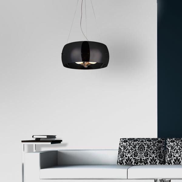 Lustra moderna suspendata Kugle Ø 40, sticla crom/neagra/transparenta, 3 becuri, AZ 0846 - Azzardo [9]
