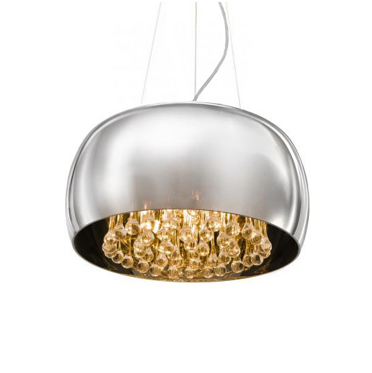 Lustra moderna tip pendul Inha Ø 23/40/50 cm cu cristale, sticla cromata/metal, AZ 3082 - Azzardo [7]