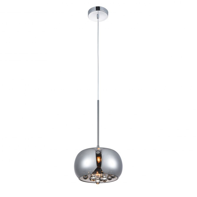 Lustra moderna tip pendul Inha Ø 23/40/50 cm cu cristale, sticla cromata/metal, AZ 3082 - Azzardo [2]