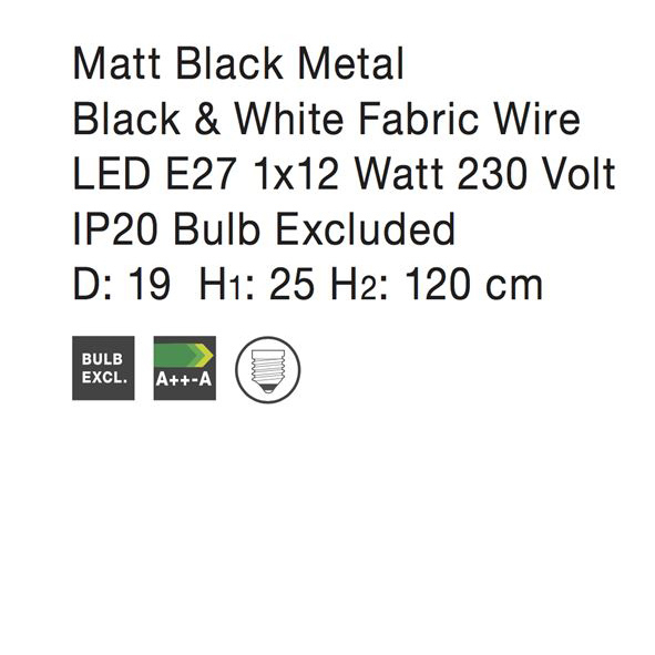 Lustra neagra/cupru tip pendul Haris abajur din tije metalice, Ø 19 cm, 7605179 - Novaluce [8]