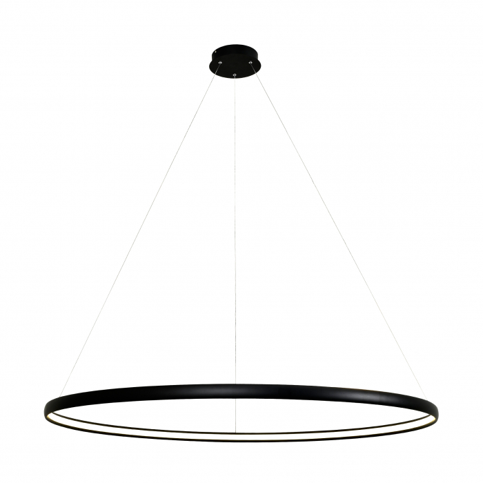 Lustra neagra design circular CARLO 120 cm metal, 003064-021960 - Zumaline [1]
