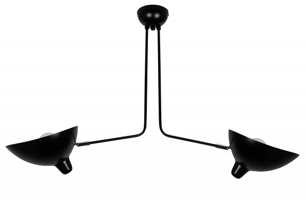 Lustra neagra design industrial Raven 2 brate, metal, MD21178-2 - King [3]