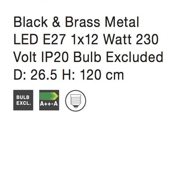 Lustra neagra pendul premium pe lant Santi, Ø 27 cm, metal, 9020411 - Novaluce [4]