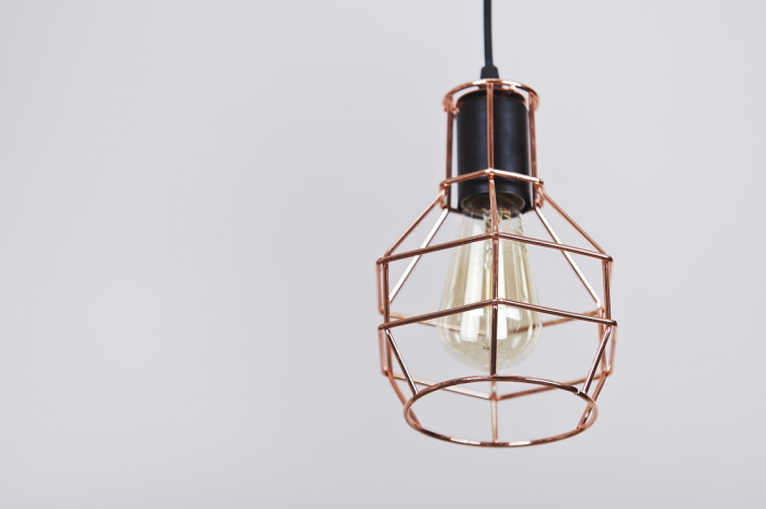 Lustra neagra pendul stil industrial detalii cupru Alio Ø 15 cm, metal, AZ 1659 - Azzardo [4]