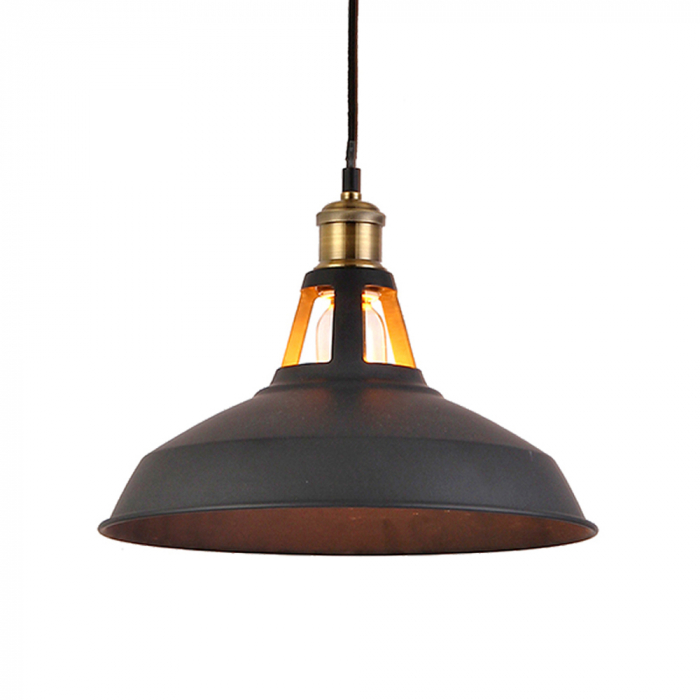 Lustra neagra stil industrial Zeliko Ø 31 cm, metal, AZ 1351 - Azzardo [2]