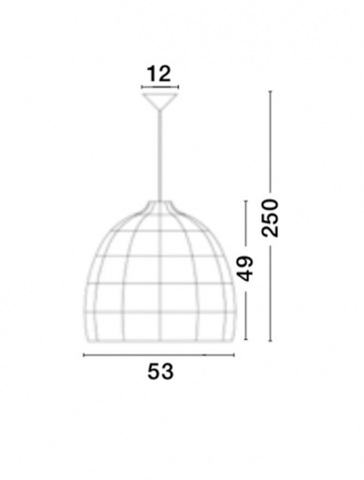 Lustra neagra tip pendul premium Marga, din ratan, Ø 53 cm, inaltime reglabila, 9586691 - Novaluce [3]