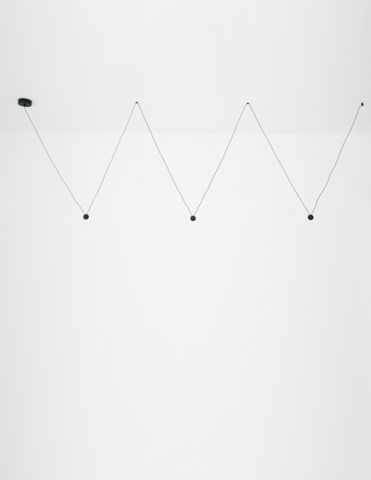 Lustra pe cablu lung cu 3 pendule suspendate LED ziz-zag Chgai, inaltime reglabila, 9303941 - Novaluce [2]