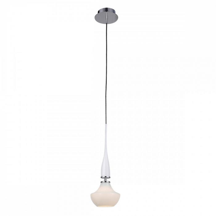 Lustra pe fir moderna alba/neagra Eglan, design modern, 1 bec, AZ 0260 - Azzardo [2]