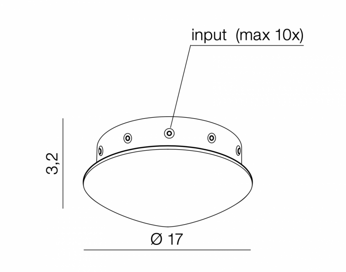 Lustra pendul 10 becuri E27 fir lung prindere tavan Erika neagra/aurie/alba, design modern industial, AZ 3460+3455+3554 - Azzardo [5]