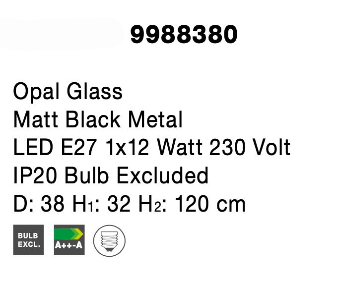 Lustra pendul aurie/neagra Deepak, glob alb sticla, detalii metal, design modern, 9988380 - Novaluce [4]
