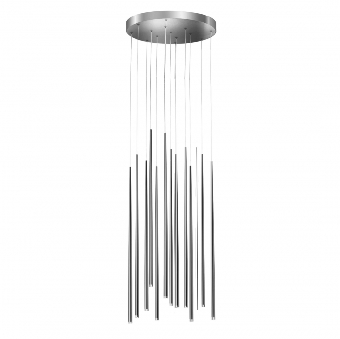 Lustra pendul Cenk 45x75 cm 12 becuri, metal, negru/crom/auriu/alb, iluminare LED, AZ 3420 - Azzardo [4]