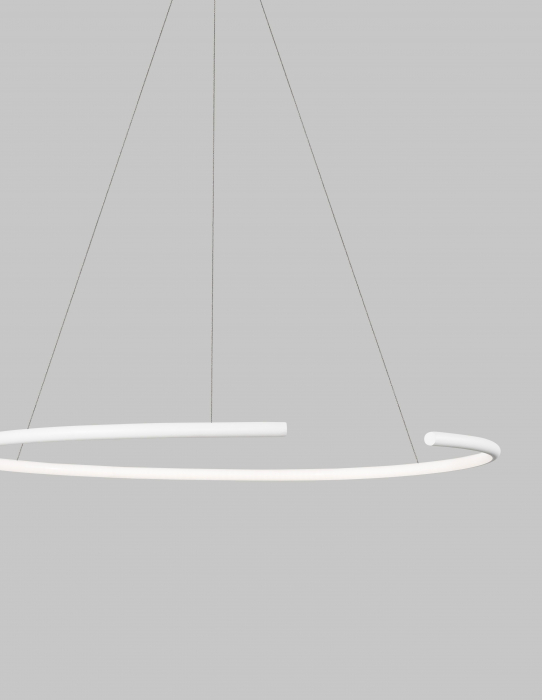 Lustra pendul cerc LED alba/neagra Vilma Ø30 cm, stil minimalist, 9010023 - Novaluce [12]