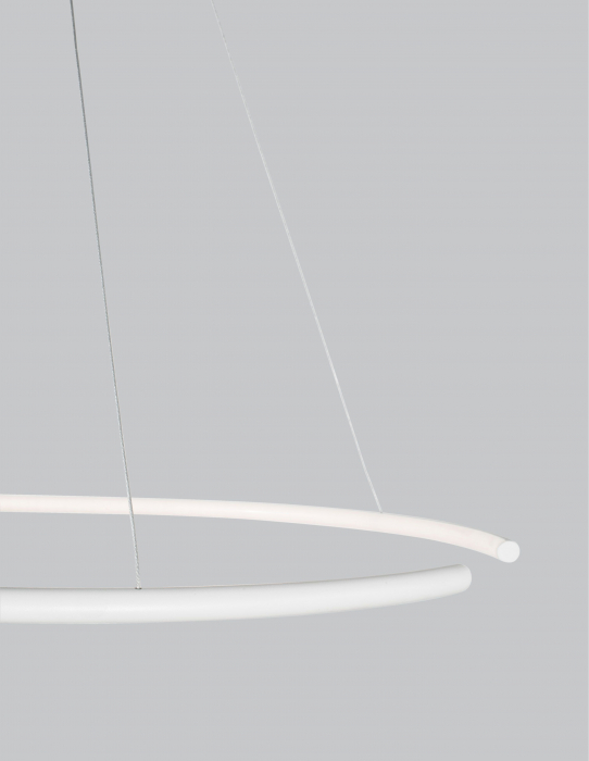 Lustra pendul cerc LED alba/neagra Vilma Ø30 cm, stil minimalist, 9010023 - Novaluce [13]