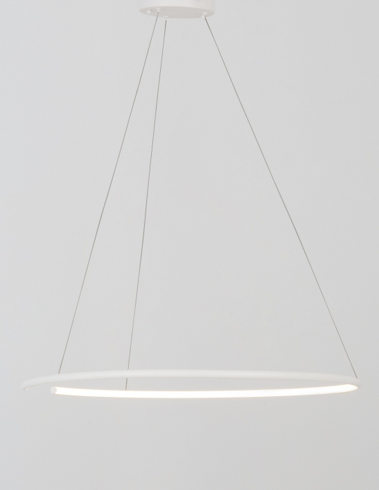 Lustra pendul cerc LED alba/neagra Vilma Ø30 cm, stil minimalist, 9010023 - Novaluce [11]