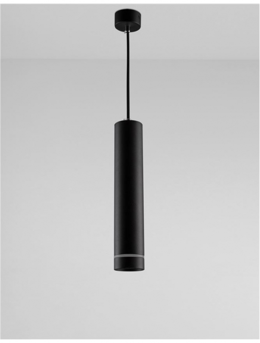 Lustra pendul cilindric negru/alb Lanto, metal, inaltime reglabila, 9387004 - Novaluce [17]