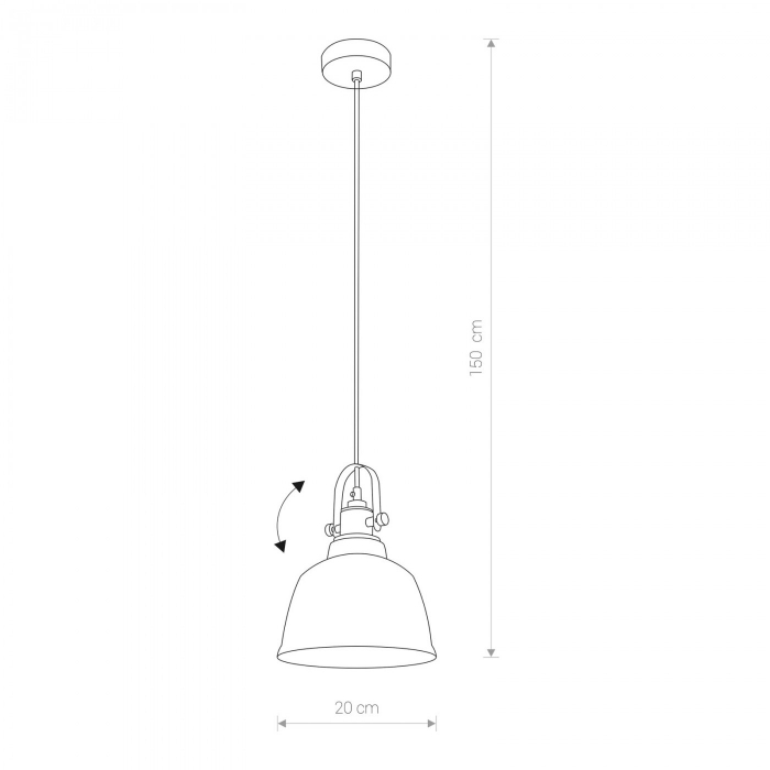 Lustra pendul clopot sticla fumurie/aurie Hamia, 9152 - Nowodworski [2]