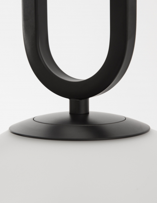 Lustra pendul glob alb cu auriu/negru Junia Ø20/25 cm, design modern, sticla/metal, 9191201 - Novaluce [13]