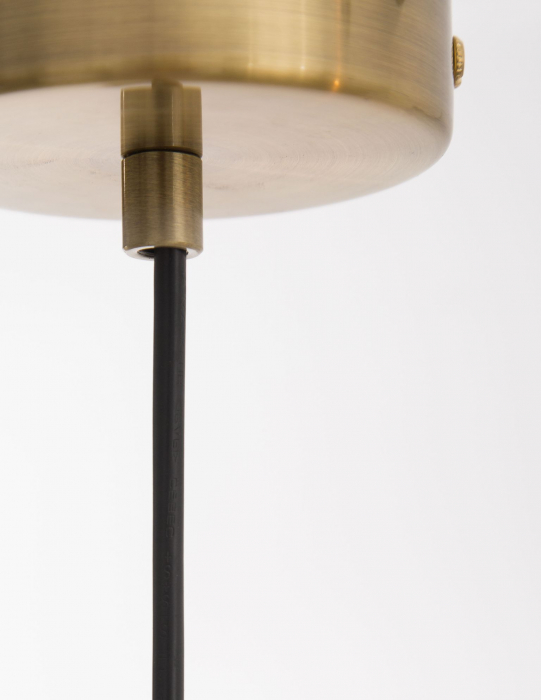 Lustra pendul glob alb cu auriu/negru Junia Ø20/25 cm, design modern, sticla/metal, 9191201 - Novaluce [4]