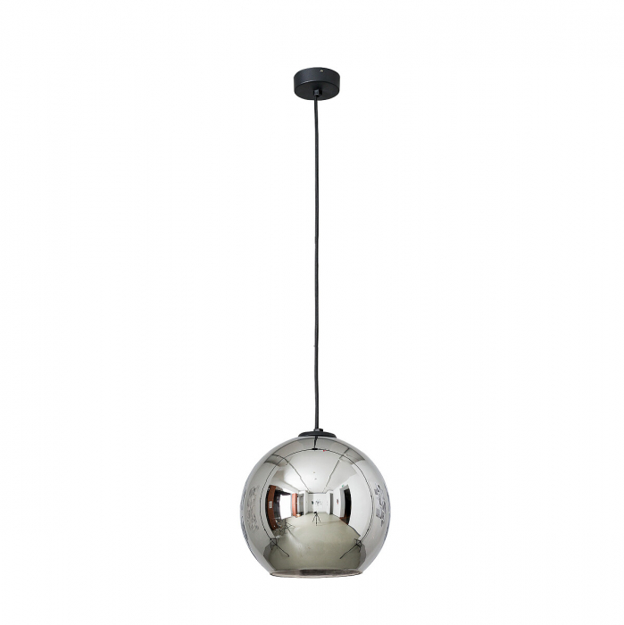 Lustra pendul glob sticla fumuriu/crom/cupru/auriu Mabel, inaltime fixa 150 cm, 9058 - Nowodworski [3]