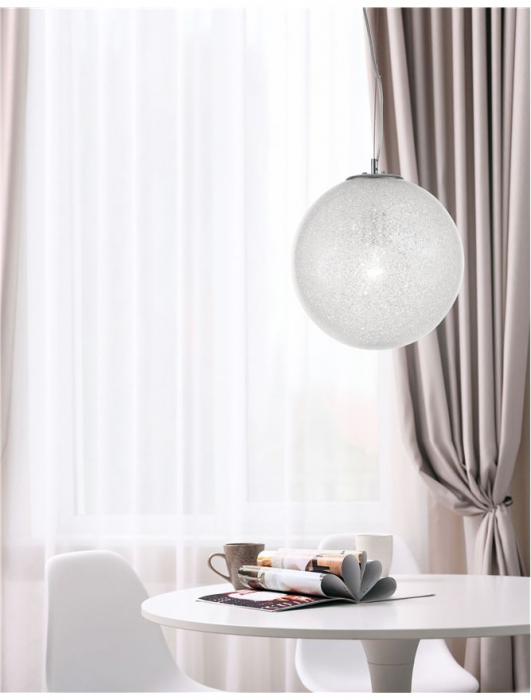 Lustra pendul glob sticla si interior acrilic Zavia, diverse dimensiuni, inaltime reglabila, 9361741 - Novaluce [12]