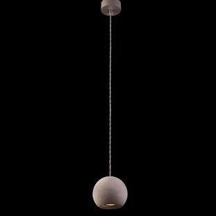 Lustra pendul gri inaltime reglabila, design Nikan, abajur beton glob, 9696 - Nowodworski [2]