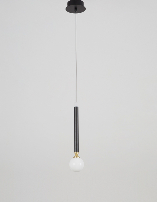 Lustra pendul LED Binay negru cu auriu, design modern, 9157901 - Novaluce [2]