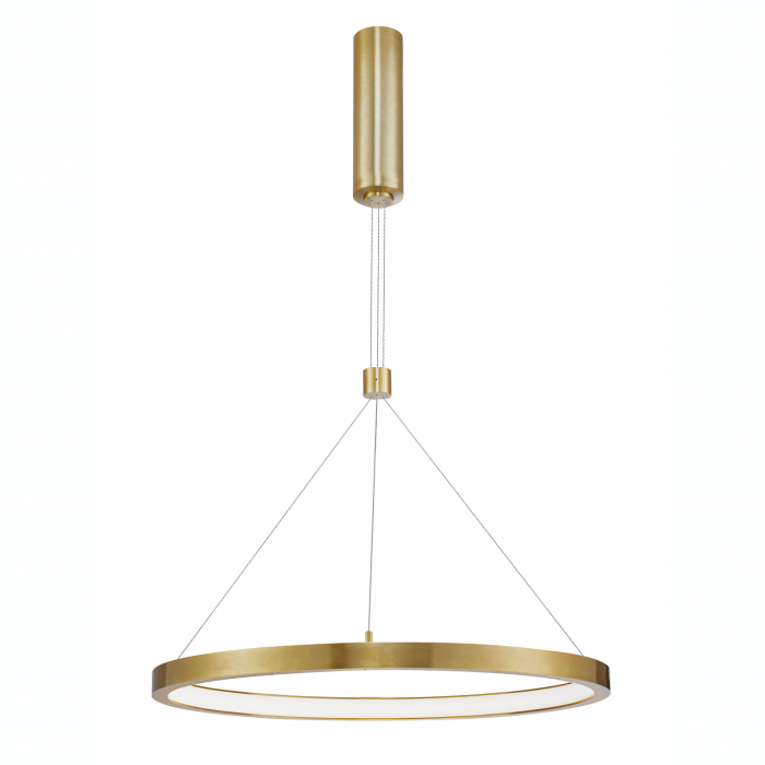Lustra pendul LED dimabila Rayen 60 cm alba/neagra/aurie tip inel, design minimalist, 9172635 - Novaluce [13]