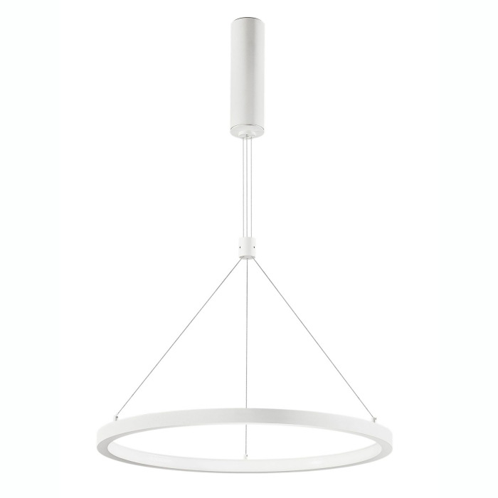 Lustra pendul LED dimabila Rayen 60 cm alba/neagra/aurie tip inel, design minimalist, 9172635 - Novaluce [7]