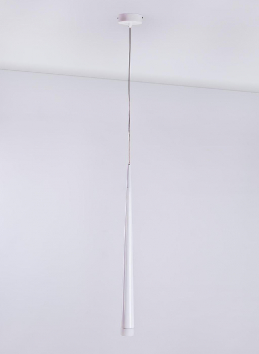 Lustra pendul LED forma con negru/alb/crom Culh 5x60 cm, design modern, metal, AZ 0116 - Azzardo [6]