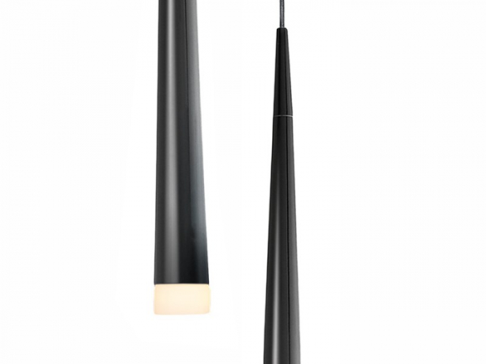 Lustra pendul LED forma con negru/alb/crom Culh 5x60 cm, design modern, metal, AZ 0116 - Azzardo [2]